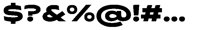 Typocaster Wide Black Font OTHER CHARS