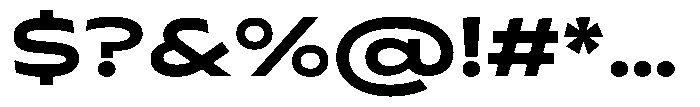 Typocaster Wide Bold Font OTHER CHARS