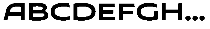 Typocaster Wide Bold Font UPPERCASE