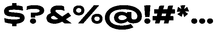 Typocaster Wide Extra Bold Font OTHER CHARS