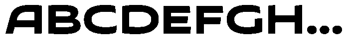 Typocaster Wide Extra Bold Font UPPERCASE