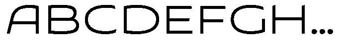 Typocaster Wide Light Font UPPERCASE