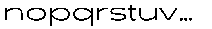 Typocaster Wide Light Font LOWERCASE