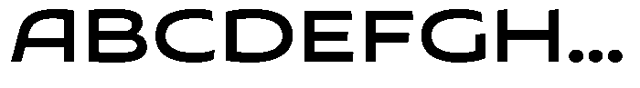 Typocaster Wide Medium Font UPPERCASE