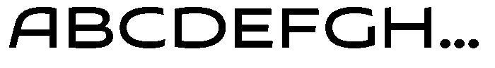 Typocaster Wide Regular Font UPPERCASE