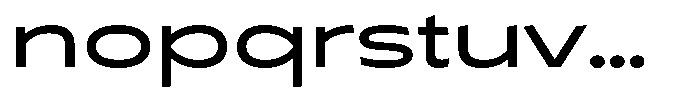Typocaster Wide Regular Font LOWERCASE