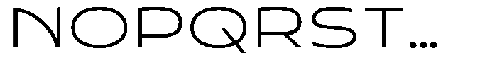 Typocaster Wide Thin Font UPPERCASE