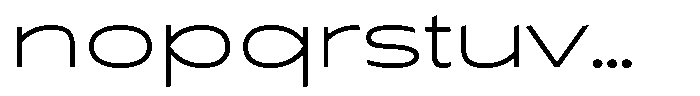 Typocaster Wide Thin Font LOWERCASE
