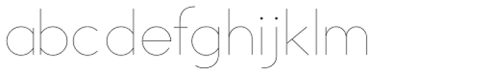 Typograph Pro UltraLight Font LOWERCASE