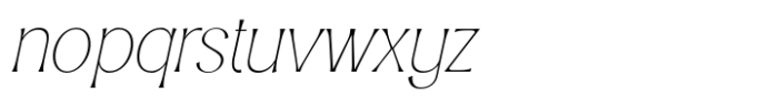 Typogravure Extra Light Italic Font LOWERCASE