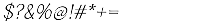 Typogravure Light Italic Font OTHER CHARS