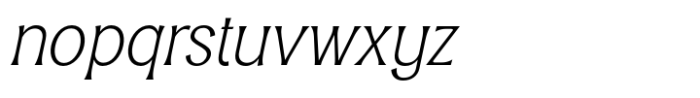 Typogravure Thin Italic Font LOWERCASE