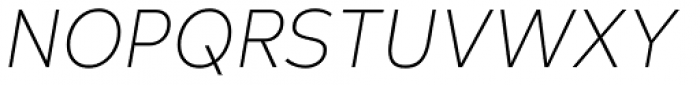 Typold Condensed Thin Italic Font UPPERCASE