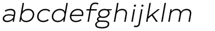 Typold Extended Light Italic Font LOWERCASE