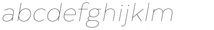 Typold Extra Thin Italic Font LOWERCASE