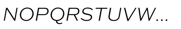 Typonium Light Italic Font UPPERCASE