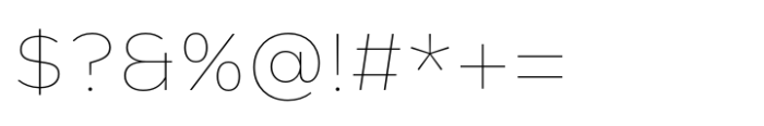 Typonium Thin Font OTHER CHARS