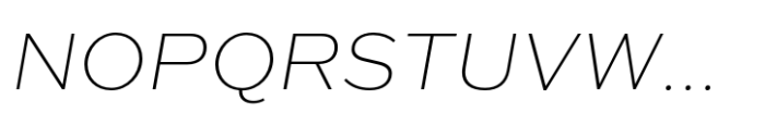 Typonium XLight Italic Font UPPERCASE