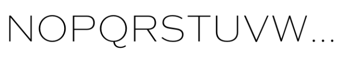 Typonium XLight Font UPPERCASE