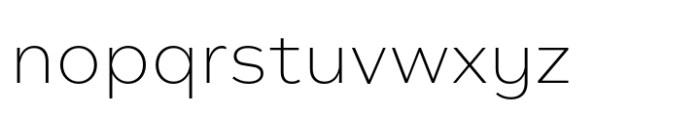 Typonium XLight Font LOWERCASE
