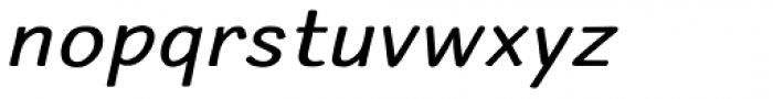 Typothetical 1 Expand Oblique Font LOWERCASE