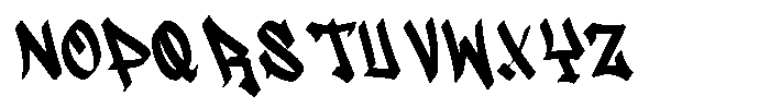Tyzone Font UPPERCASE