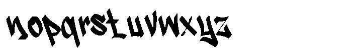 Tyzone Font LOWERCASE