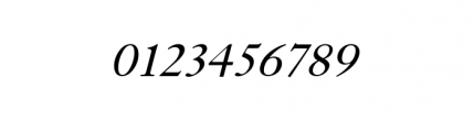 Tyrnavia Lining Numbers Italic Font OTHER CHARS