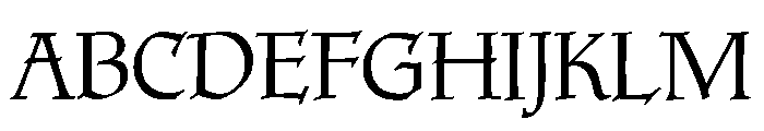 Tyndale Regular Font UPPERCASE
