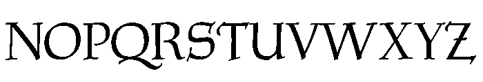 Tyndale Regular Font UPPERCASE