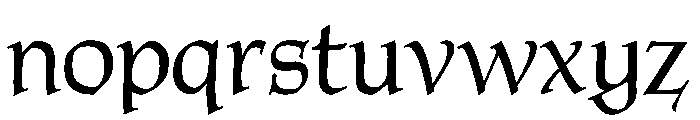 Tyndale Regular Font LOWERCASE