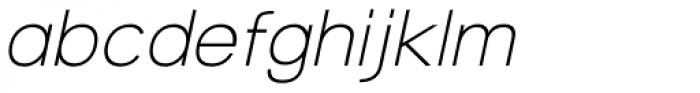 Tzaristane B Normal Oblique Font LOWERCASE