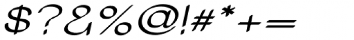 Tzaristane Cal Exp Oblique Font OTHER CHARS