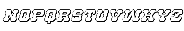 U.S. Marshal 3D Italic Font LOWERCASE
