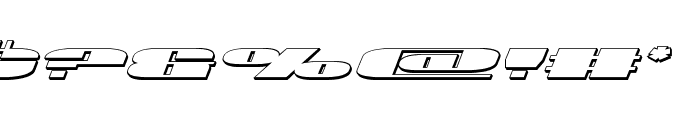 U.S.A. 3D Italic Font OTHER CHARS