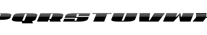 U.S.A. Halftone Italic Font LOWERCASE