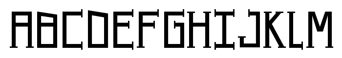 UA Serifed Font UPPERCASE