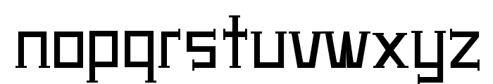 UA Serifed Font LOWERCASE