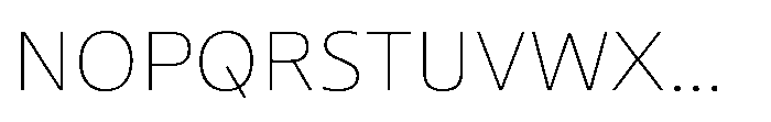 Uai Darkmode Extralight Font UPPERCASE