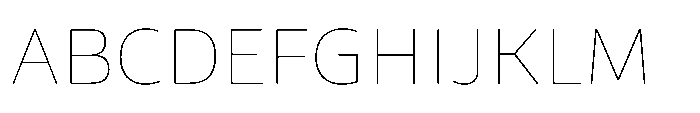 Uai Darkmode Thin Font UPPERCASE