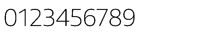 Uai Extralight Font OTHER CHARS