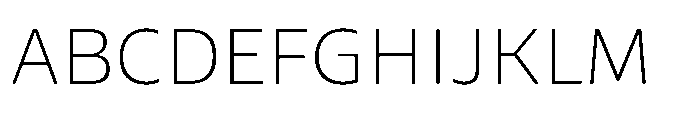 Uai Extralight Font UPPERCASE