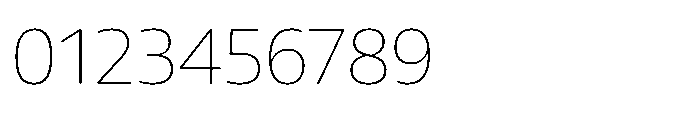 Uai Thin Font OTHER CHARS