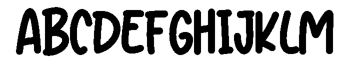 Ubau Font UPPERCASE