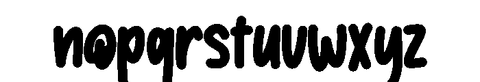 Ubau Font LOWERCASE