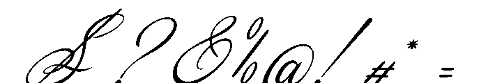 Ubel Amour Italic Font OTHER CHARS