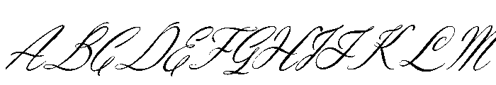 Ubel Amour Italic Font UPPERCASE