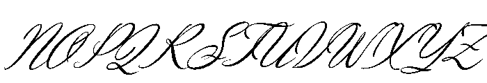Ubel Amour Italic Font UPPERCASE