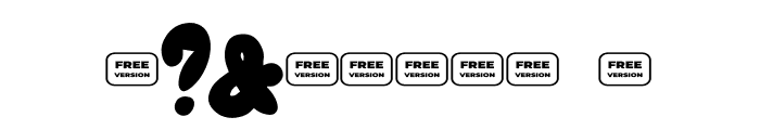 Ubie Free Trial Font OTHER CHARS