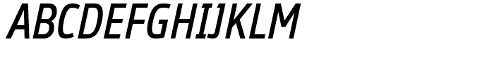 Ubik Condensed Italic Font UPPERCASE
